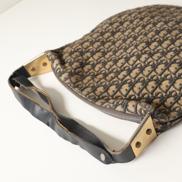 Christian DIor Vintage 1970s Preloved Adjustable Over The Shoulder Logo Bag - Picture 1 of 2